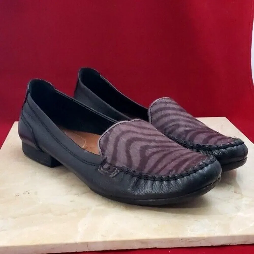 BareTraps Women's Slip On Loafers Leather Upper - Size 6.5